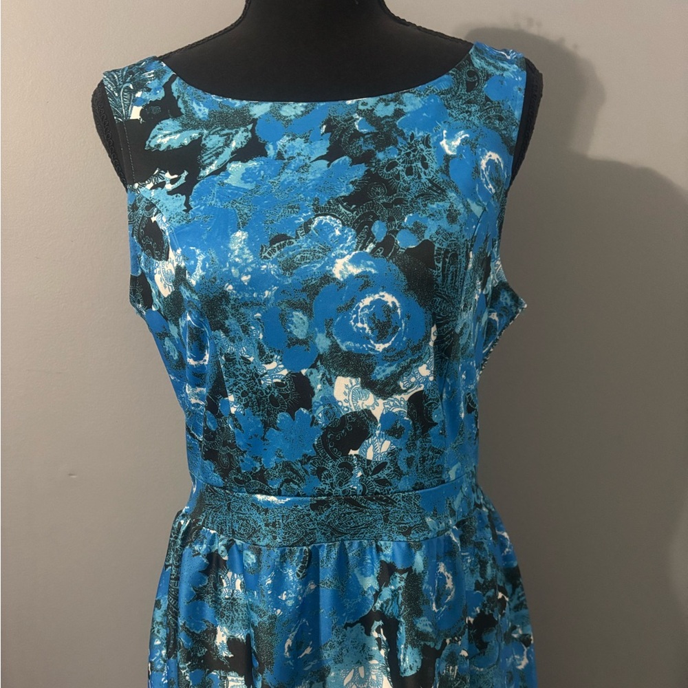 Blue and White dress